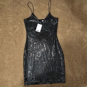H&M bodycon sparkly dress